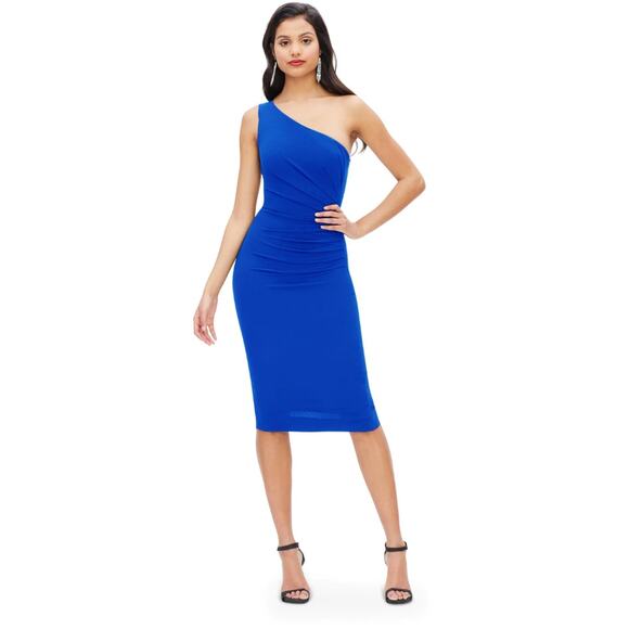 Dress the Population Size Medium Martine Electric Blue Cocktail Evening Women M - Picture 1 of 9